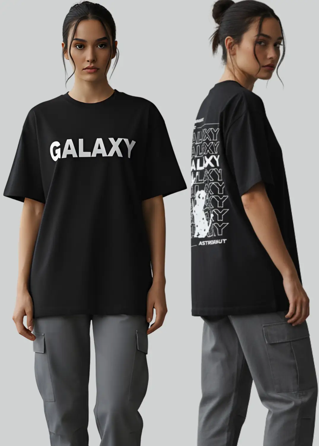 Galaxy Cat Oversized Tshirt