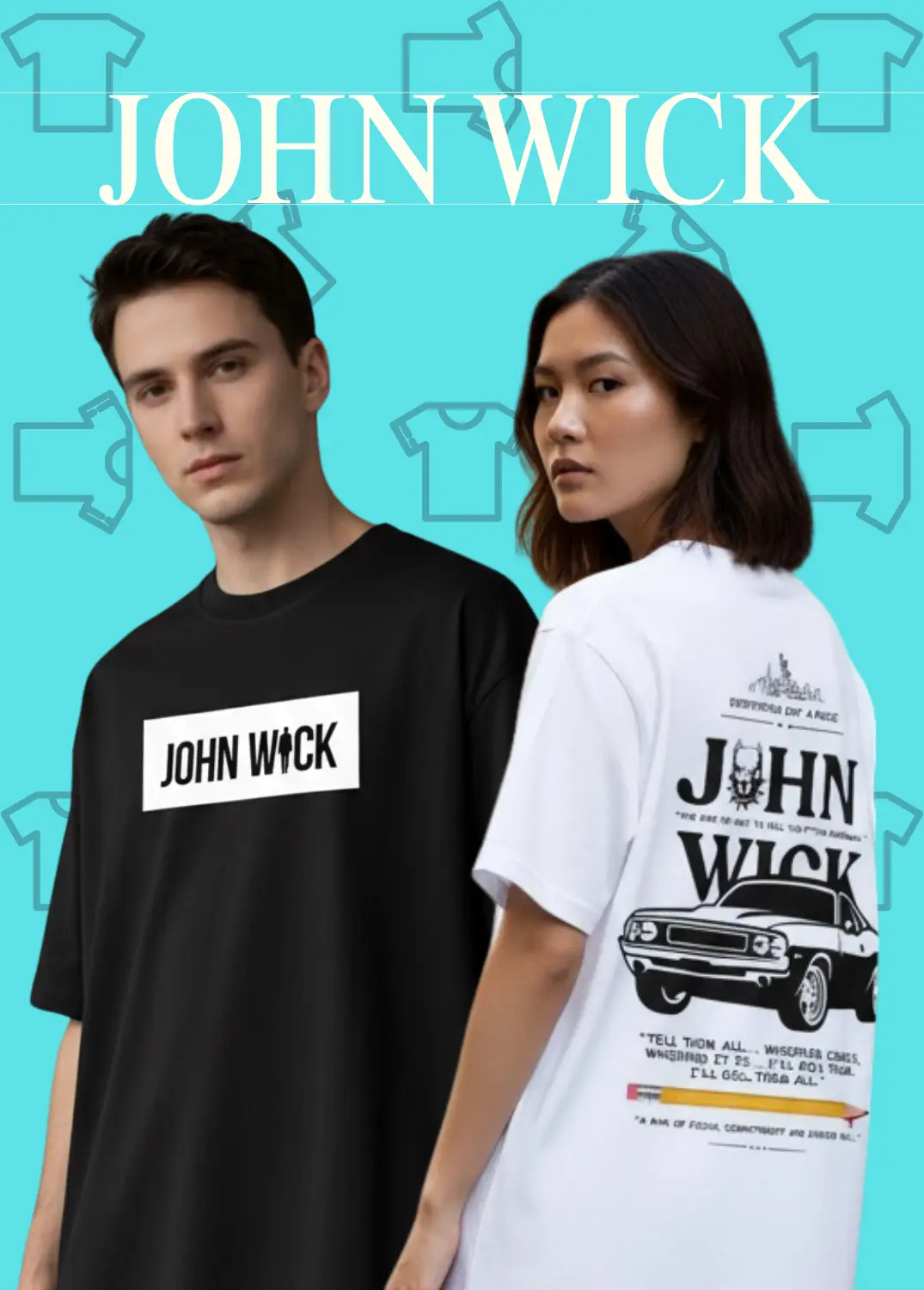 John Wick Oversized Tshirt